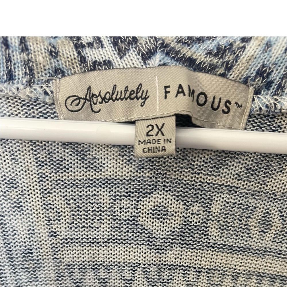 Almost Famous Women’s plus size 2X 3/4 sleeve lightweight sweater! EUC! So Cute! - Picture 3 of 6